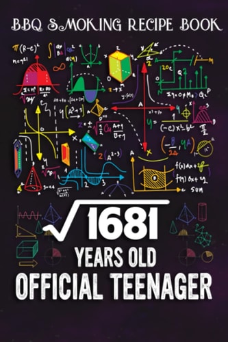BBQ Smoking Recipe Book :Square Root Of 1681 41 Years Old Official Birthday: Gifts for Grandpa:Pitmaster Journal Notebook for Testing and Perfecting ... cook temps, times, and more!,Birthday Gifts