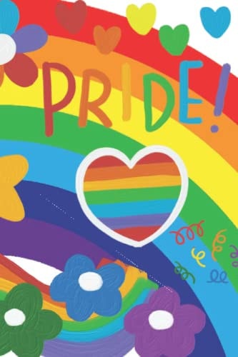 Pride Notebook - blank lined 120 page journal, 6 x 9 inches.