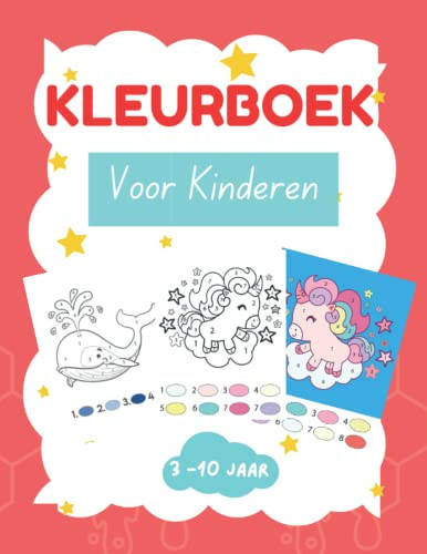 kleurboek voor kinderen: Activiteitenboek en Kleurplaten op Nummer Voor Kinderen (Dutch Edition)