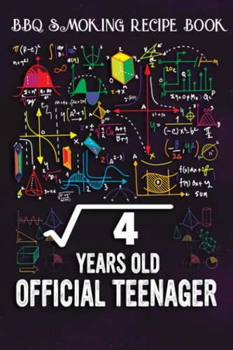 BBQ Smoking Recipe Book :Square Root Of 4 2 Years Old Official Birthday: Gifts for Friends:Pitmaster Journal Notebook for Testing and Perfecting ... cook temps, times, and more!,Birthday Gifts