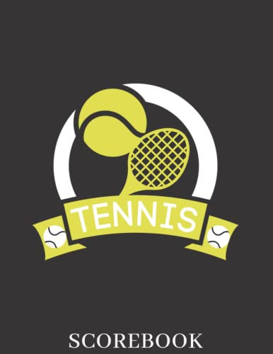 Tennis Scorebook: Game Record Keeper Book & Score Sheets for Singles or Double Play to Log Match Stats