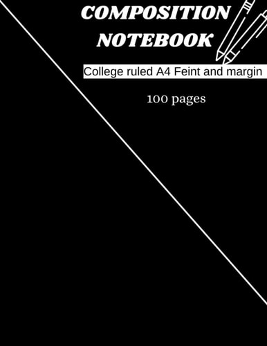 Composition notebook college ruled: College ruled writing Journal for students