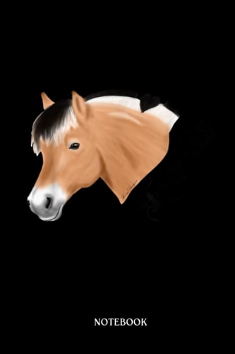 Horse Notebook: Norwegian Fjord Horse for Fjords dark rider | Cute Baby Horses Blank Lined Notebook: 120 Pages 6x9" | Horses Workbook For Teens Kids Students Girls