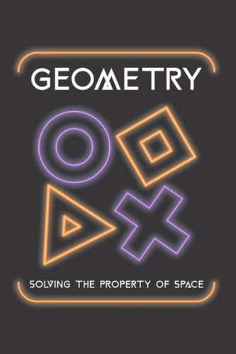 Geometry Cover Blank Notebook: Fun cute geometric cover