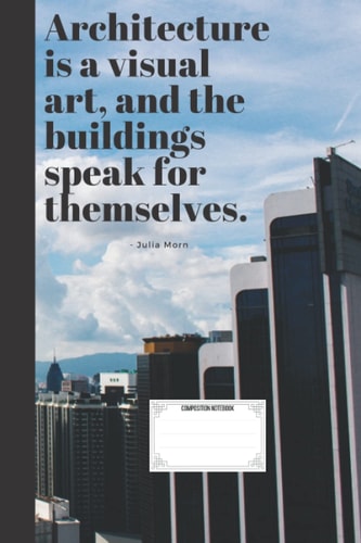 architecture student : Composition Notebook: lined paper college, Size : 6 x 9 , 110 papers