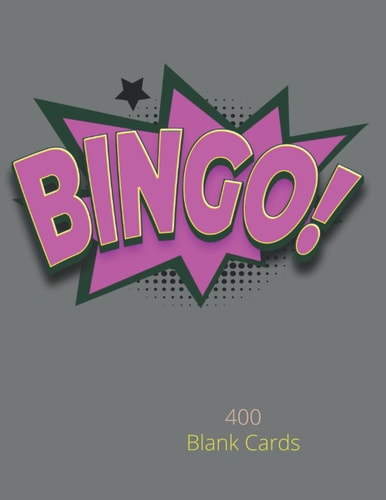 Bingo Cards: 400 Blank Bingo Cards