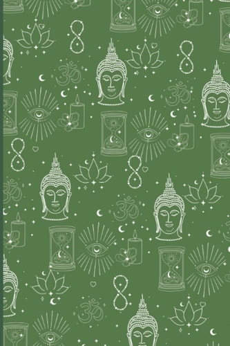 Journal: Green Buddha Journal for Writing with Dotted Lined Paper