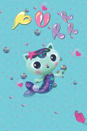 Gabbys Dollhouse Mercat, Cat Mermaid: Journal, Diary , Notebook College rule | 120 Detailed Colored Pages | Paw-tastic! | Mercat | Cakecat | Purrr