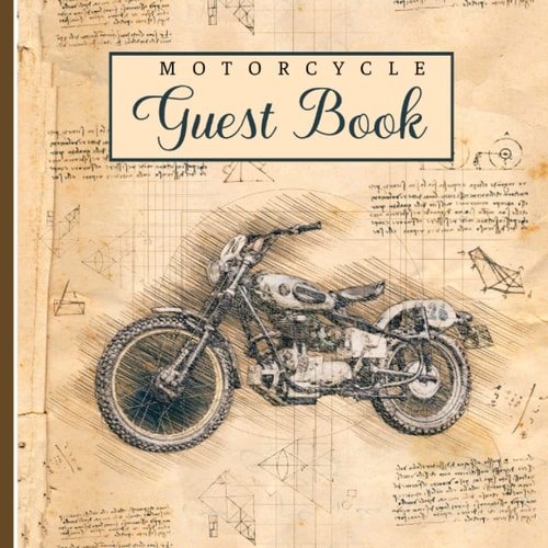 Motorcycle Wedding Guest Book: For Sign In.
