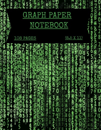 Graph Paper Notebook: 8.5x11 108 pages quad ruled 5x5