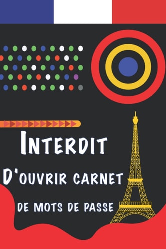 Interdit D'ouvrir carnet de mots de passe: Mini Répertoire De mots de passe A5 +130 pages - alphabétique de A à Z - Vos adresses internet et codes ... 8 entrées sur 1 page .... (French Edition)
