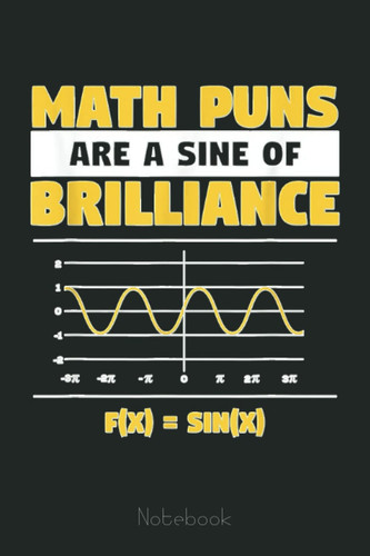 Math Puns Are Sine Funny Sarcastic Mathematic Lover Graph Notebook Vintage: Graph Paper Notebook, Grid Paper for Math and Science Students, Quad Ruled 4x4 (110 Pages, 6x9)