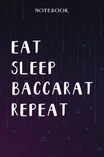 Baccarat Teacher Gifts for Women - Eat Sleep Baccarat Repeat: Unique Funny Gifts for Teachers Appreciation Week, Virtual Teaching, Cute, Mom, Valentines Day - Lined Journal Notebook Planner,Bill