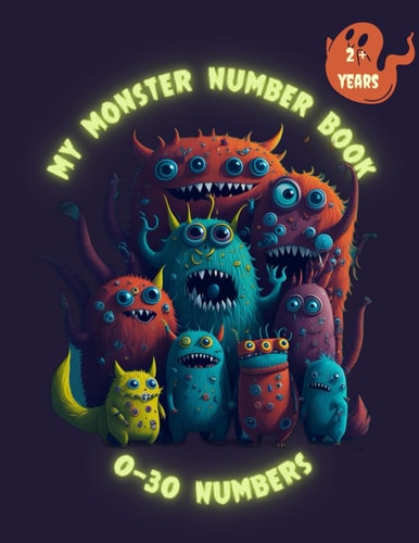 Booksooze Monster Number Book (0-30): 100 pages , 8.5’ x 11’ , 90 GSM, Superfine quality paper