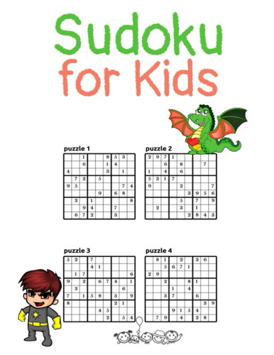 Sudoku for Kids Ages 6-12 by printable easy: 200 Easy Sudoku Puzzles with Solutions Fun Activity and good exercise for the brain, Beginners Book for ... training activity... , Keep them Thinking.