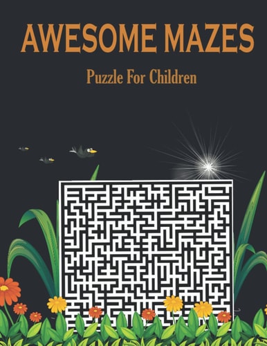 Awesome Mazes Puzzle For Children: 80 Mazes Solutions included.
