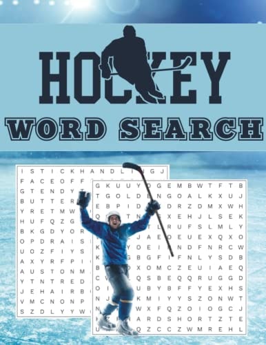 Hockey Word Search: Ice Hockey Themed Puzzle Activity Word Find Book For Adults Seniors Teens and Kids With Hockey Slangs, Terms, Players, Teams & ... Great Gift Idea For Hockey Lovers and Fans