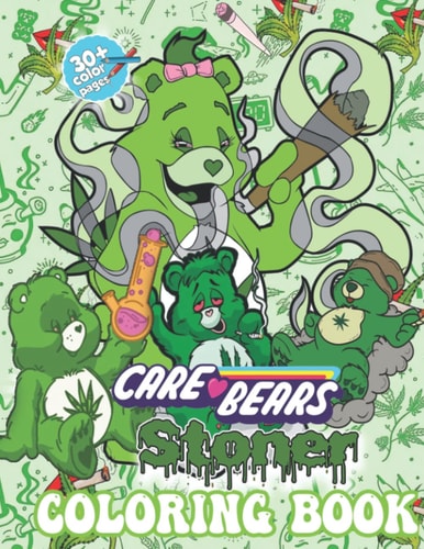 Čaře Bẹařs Stoner Coloring Book For Adults: Čaře Bẹař Coloring Book With 30+ Trippy Psychedelic Colouring Pages, Adult Weed Coloring Book For Relaxation and Stress Relief