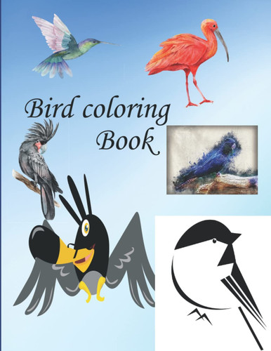 Bird Coloring Book: Home coloring book birds