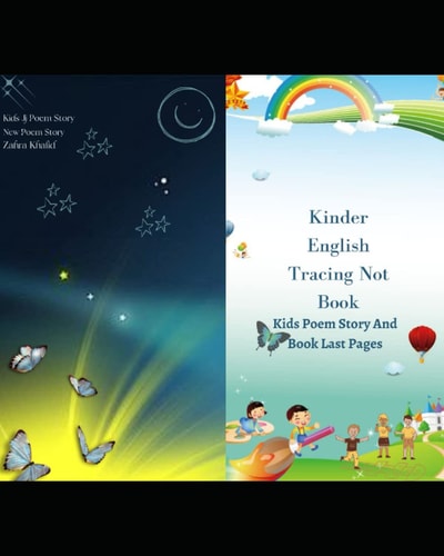 Kinder English Tracing Not Book Kids Poem Story And Book Last Pages