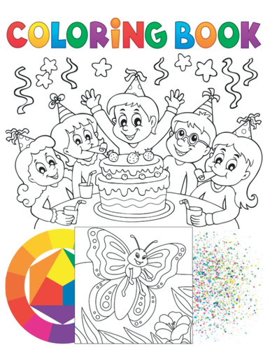 This coloring book has beautiful scenery with smiling faces of different animals Which is really cute.: Let's buy this coloring book and art some ... - Premium color - anti-stress Coloringbook)