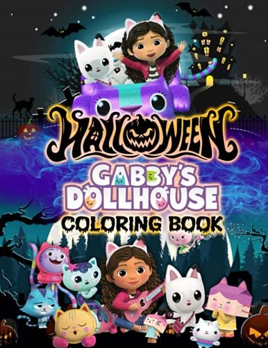 Gabby's Dollhouse Halloween Coloring Book