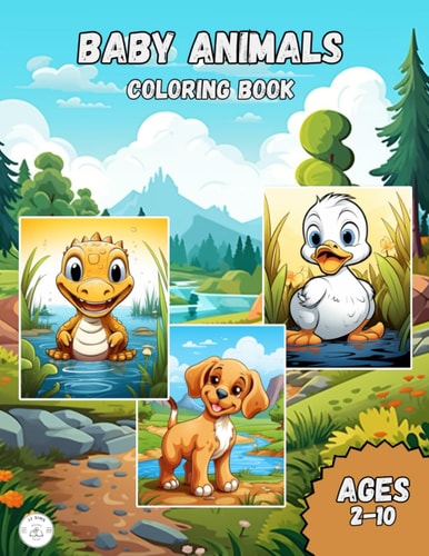 Baby Animals Coloring Book