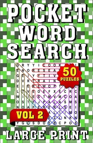 Pocket Word Search Large Print: Word Search Pocket Size for Travel, Extra Large for Adults & Kids, A Compact & Travel-Friendly Word Search Puzzle ... | VOL2 | (Compact & Travel-Friendly Books)
