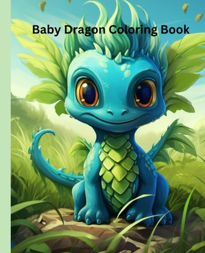 Baby Dragon Coloring Book: Dragon coloring book baby dragons teen to adult coloring book