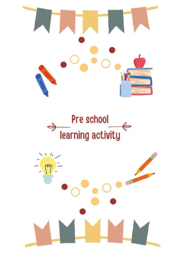 Pre-School Learning Activity Book: Letter, Number Tracing, Mazes and Coloring Book For Kids