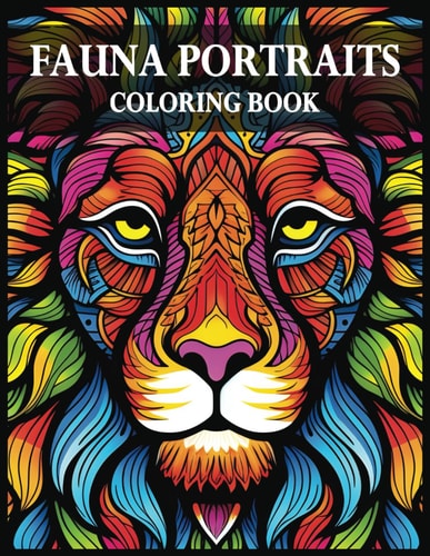 Fauna Portraits: An Exquisite Animal Coloring Book for Stress Relief, Relaxation, and Fun.