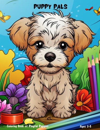 Puppy Pals: Coloring Book of Playful Puppies