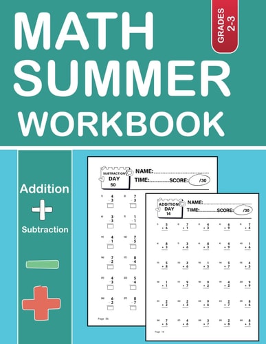 Math Summer Workbook Grade 2-3: Exploring Addition and Subtraction Through Math Practice Problem Solution
