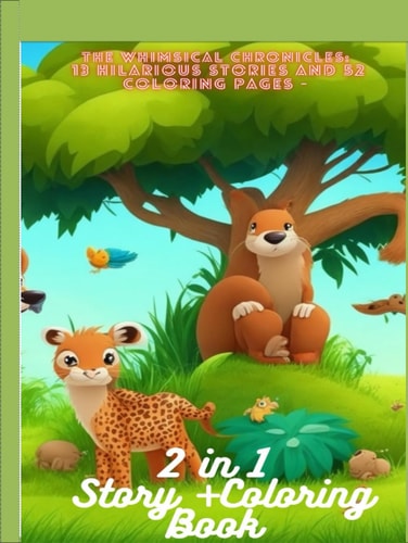 "The Whimsical Chronicles: 13 Hilarious Stories and 52 Coloring Pages - A Barrel of Laughter and Coloring Adventures"