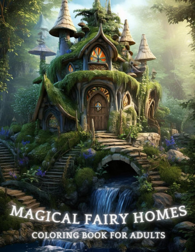 Magical Fairy Homes - Coloring Book for Adults: Delve into a Magical World of Fairytale Architecture