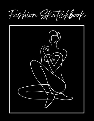 Fashion Sketchbook for Women's Costume Design: Blank Sketch Book with Model Outlines to Draw your Costume Designs Over