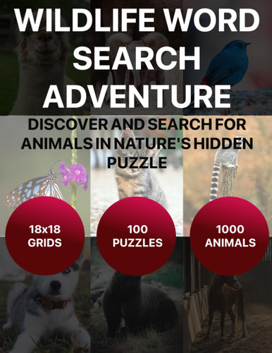 Wildlife Word Search Adventure: Discover and Search for Animals in Nature's Hidden Puzzle