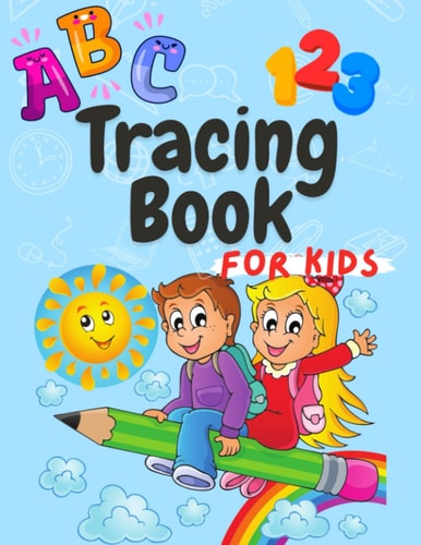 Funny Letter and Numbers tracing Workbook for Kids: Letter and number tracing worksheet for toddlers and kids. Colouring book. With Certificate!