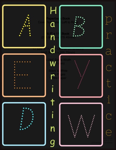 Handwriting Practice.: Book of Letter Tracing Exercises for Children Learning to Write the Alphabet, Numbers, and Lines. For kindergarteners and preschoolers, a handwriting activity book.