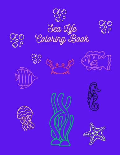 Sea Life Coloring Book for Kids