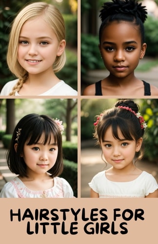 Hairstyles for Little Girls: 100 Pages to Give You Ideas and Inspiration for Your Little Princesses