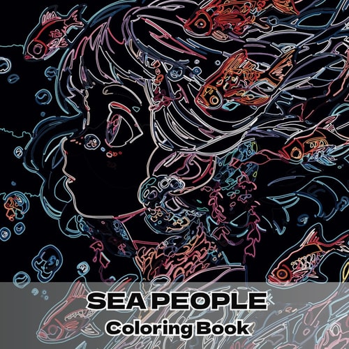 SEO PEOPLE BlackArt ColoringBook(): 40 (Japanese Edition)