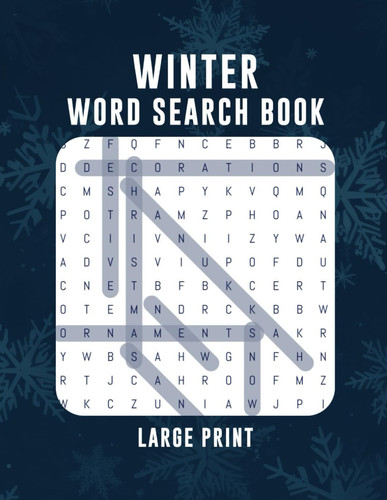Winter Large Print Word Search Book