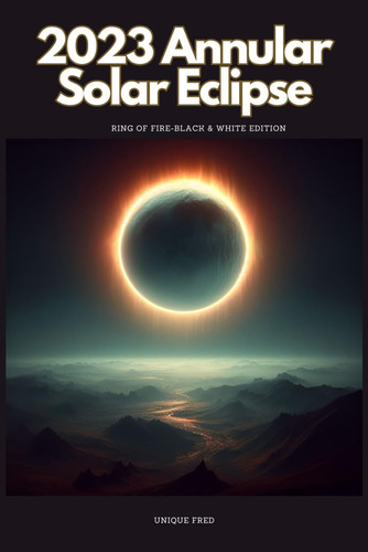 2023 Annular Solar Eclipse: Ring of Fire-Black and White Edition