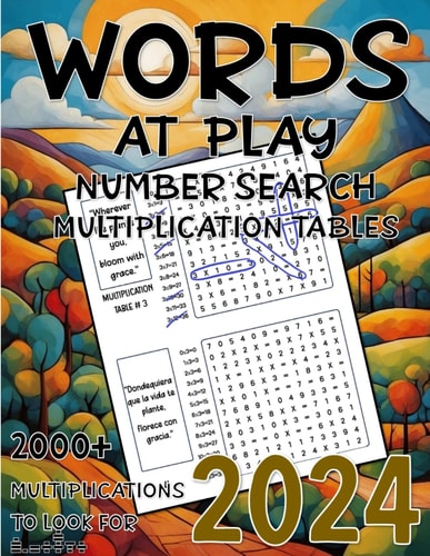 WORDS AT PLAY: NUMBER SEARCH MULTIPLICATION TABLES