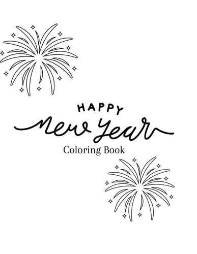 New Year's Coloring Book