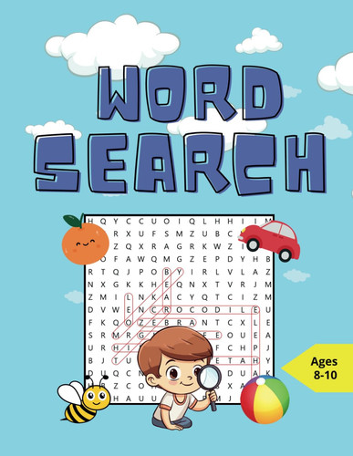 Word search for 8-10 year olds: Word search for kids with different themes