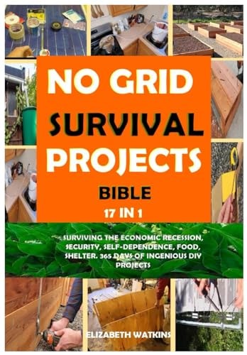 NO GRID SURVIVAL PROJECTS BIBLE 17 IN 1: SURVIVING THE ECONOMIC RECESSION, SECURITY, SELF-DEPENDENCE, FOOD, SHELTER. 365 DAYS OF INGENIOUS DIY PROJECTS