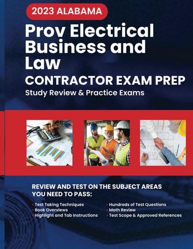2023 Alabama Prov Electrical Business and Law: 2023 Study Review & Practice Exams