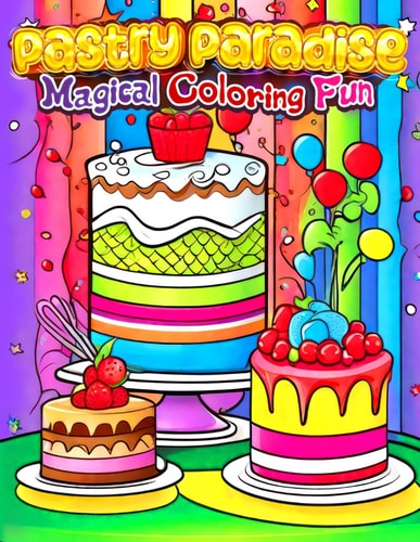 Pastry Paradise: Magical Coloring Fun - Coloring Book for Kids: Cakes and Colors Carnival